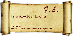 Frankovics Laura névjegykártya