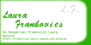 laura frankovics business card